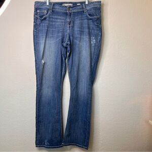 BKE Harper Blue Straight Leg Jeans 36x33.5 Long Cotton Blend EUC Casual Stretch